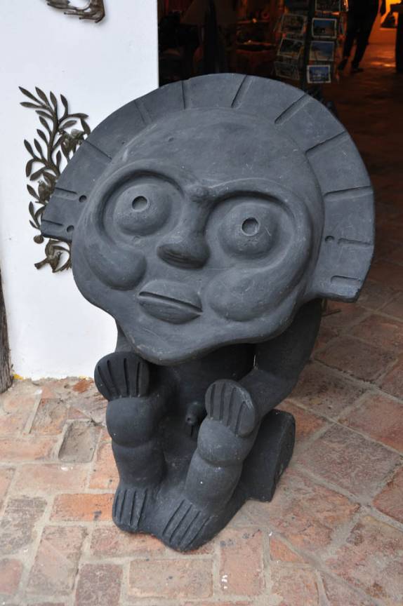 A antiga arte Taino, em Santo Domingo, capital da República Dominicana